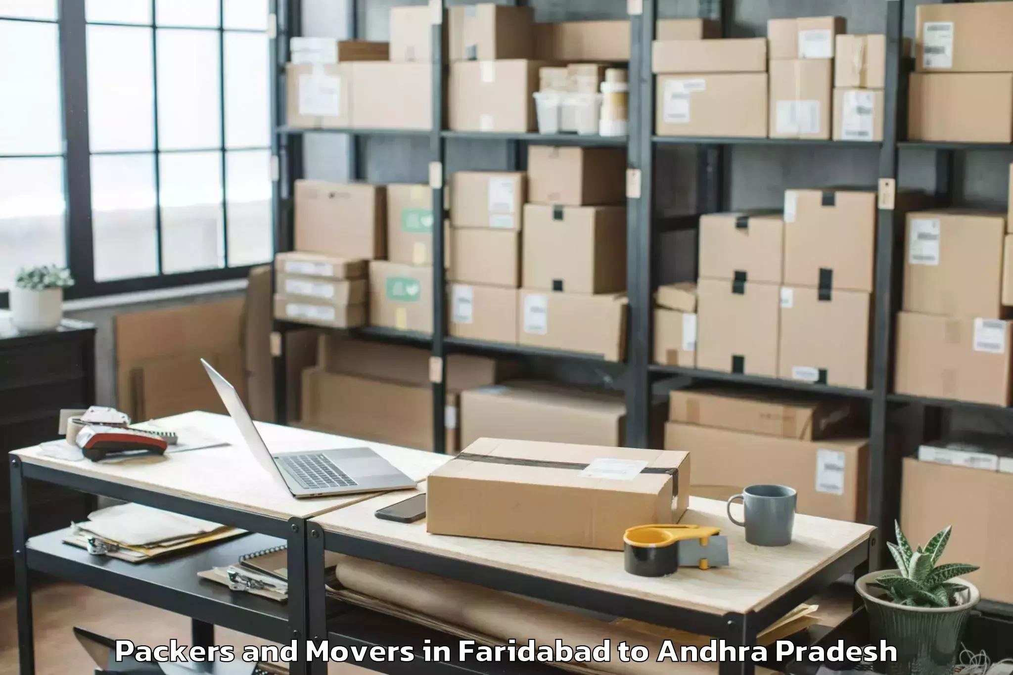 Trusted Faridabad to Tadikalapudi Packers And Movers